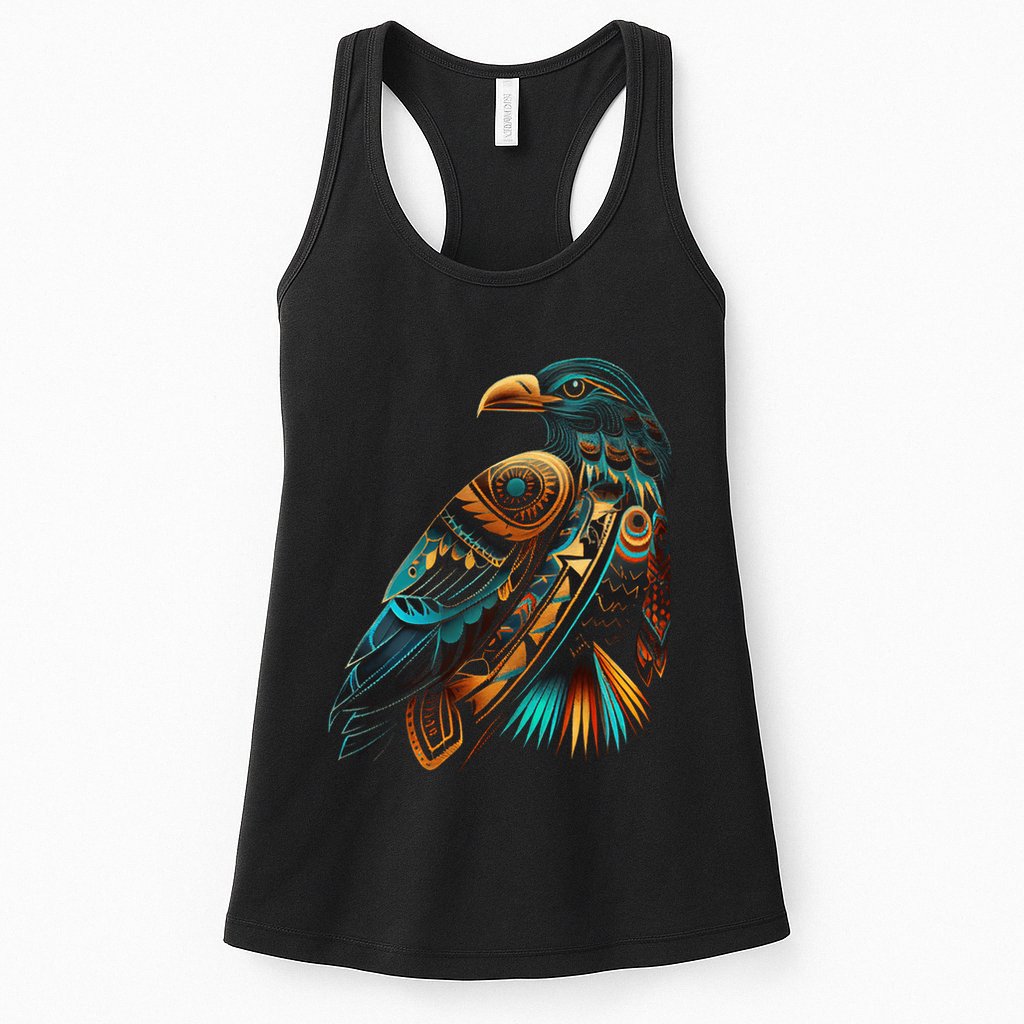 Amazon Bird American Indian Northwest Tribal Graphic Tees Womens Tank Top