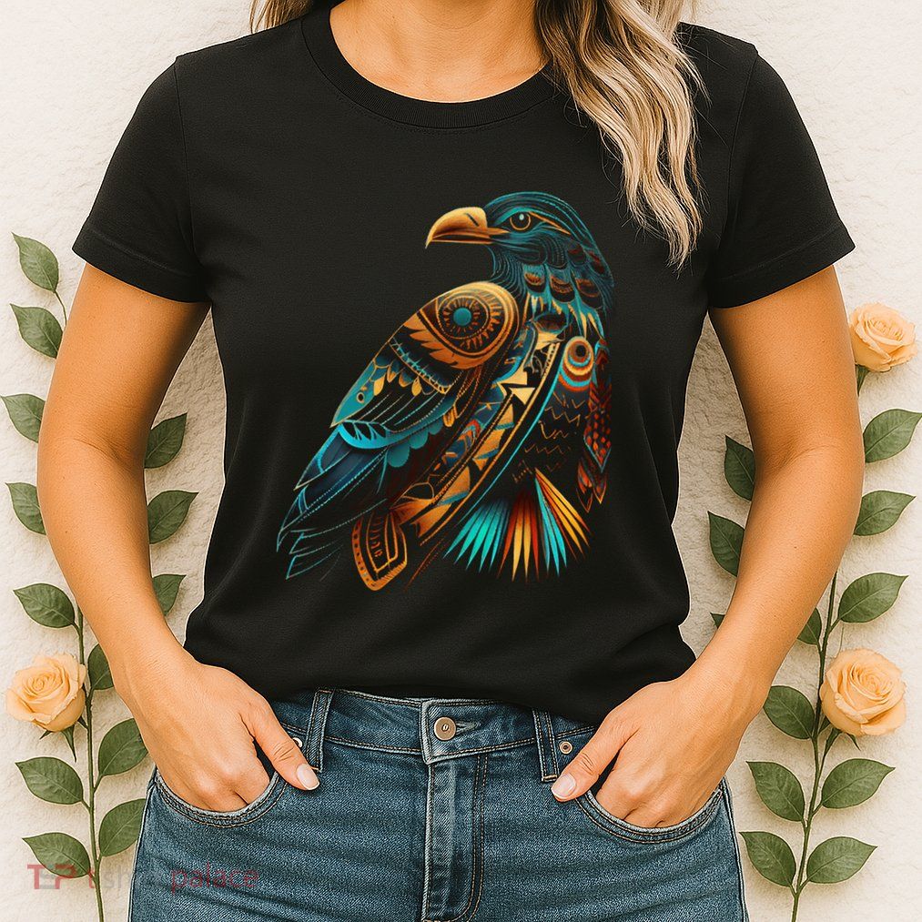 Amazon Bird American Indian Northwest Tribal Graphic Tees Womens T-Shirt