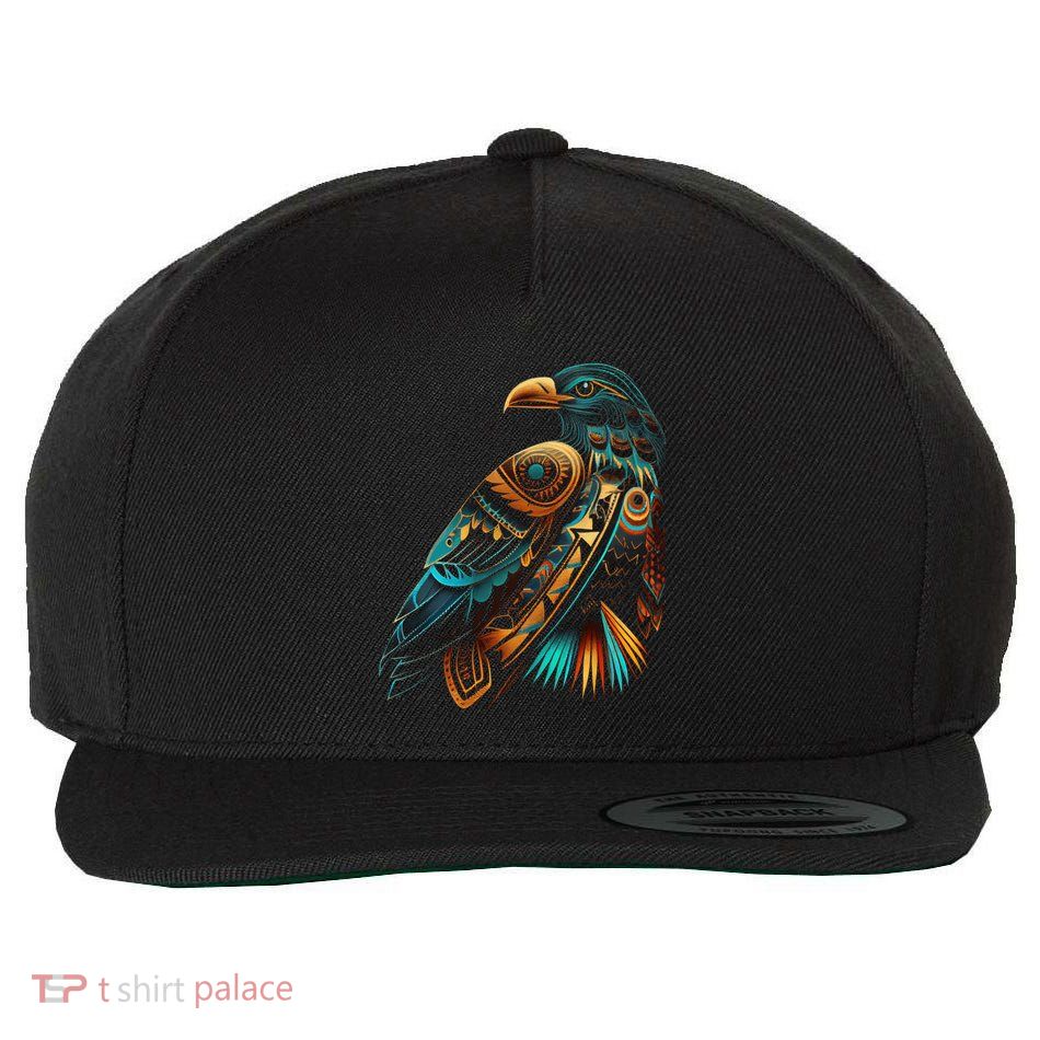 Amazon Bird American Indian Northwest Tribal Graphic Tees Wool Snapback Cap