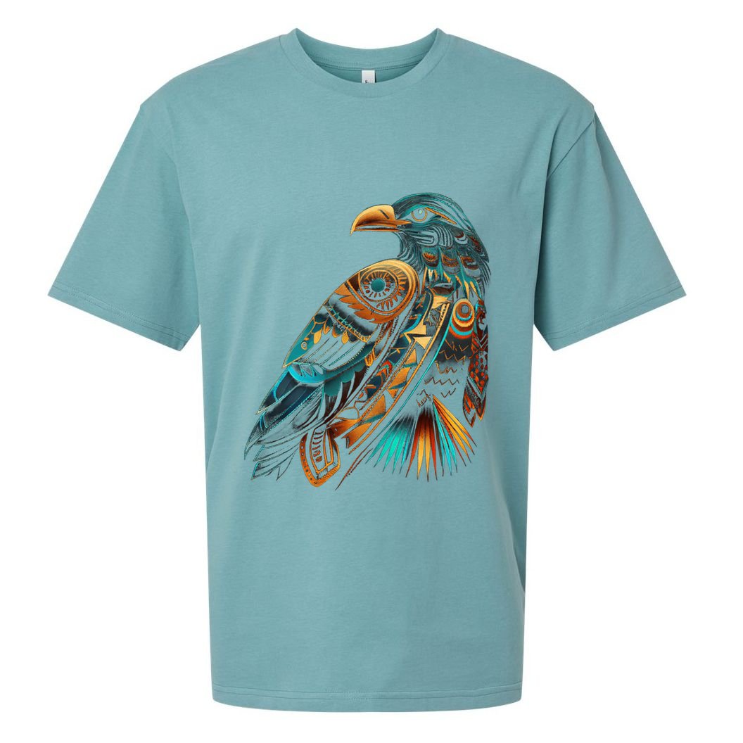 Amazon Bird American Indian Northwest Tribal Graphic Tees Sueded Cloud Jersey T-Shirt