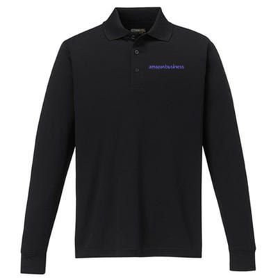 Amazon Business Performance Long Sleeve Polo