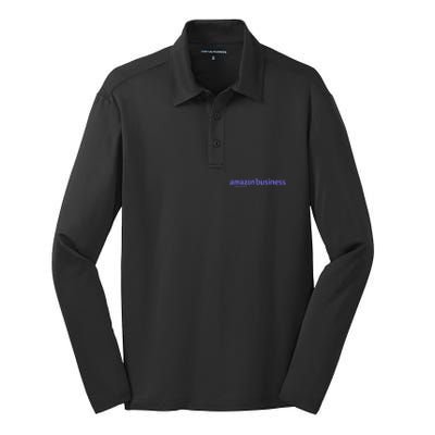 Amazon Business Silk Touch Performance Long Sleeve Polo