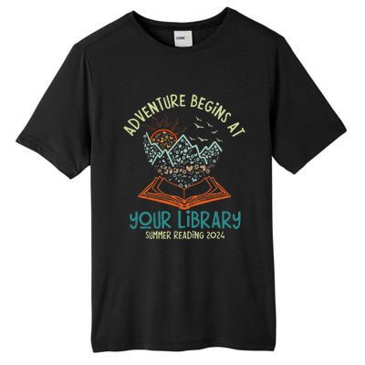 Adventure Begins At Your Library Summer Reading 2024 Tall Fusion ChromaSoft Performance T-Shirt