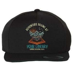 Adventure Begins At Your Library Summer Reading 2024 Wool Snapback Cap