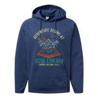 Adventure Begins At Your Library Summer Reading 2024 Performance Fleece Hoodie