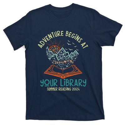 Adventure Begins At Your Library Summer Reading 2024 T-Shirt