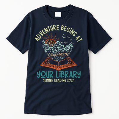 Adventure Begins At Your Library Summer Reading 2024 Tall T-Shirt