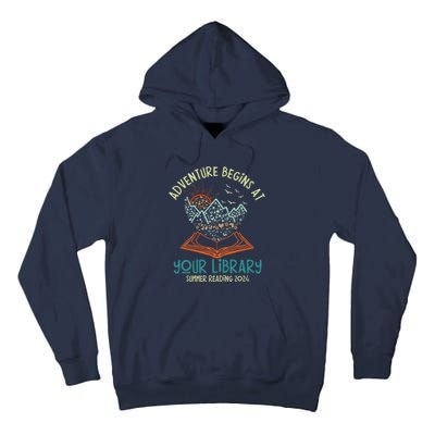 Adventure Begins At Your Library Summer Reading 2024 Tall Hoodie