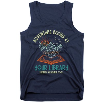 Adventure Begins At Your Library Summer Reading 2024 Tank Top