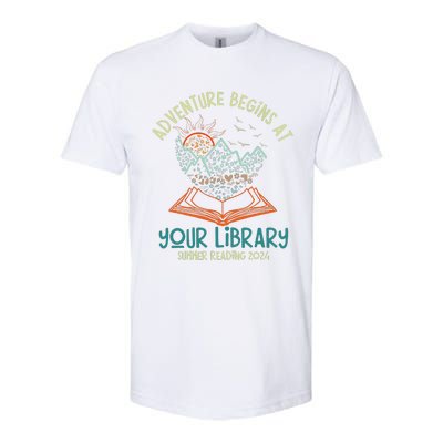 Adventure Begins At Your Library Summer Reading 2024 Softstyle® CVC T-Shirt