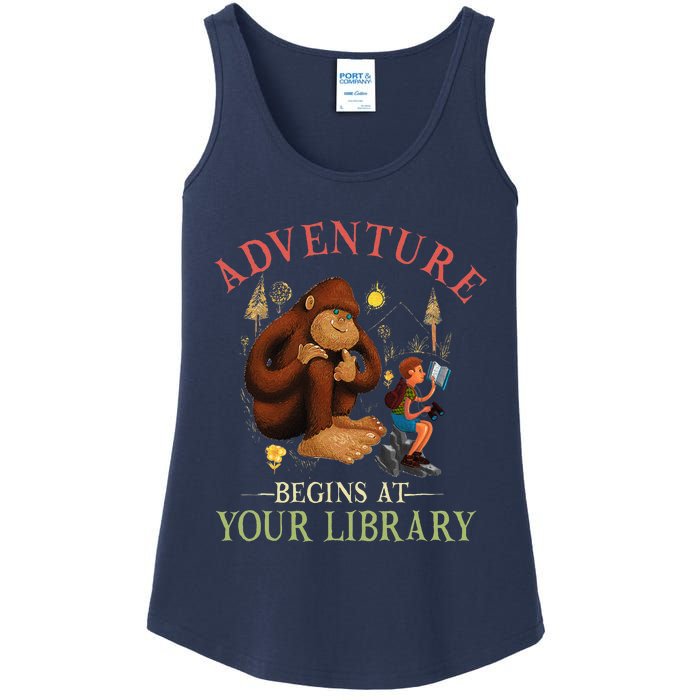 Adventure Begins At Your Library Summer Reading 2024 Ladies Essential Tank