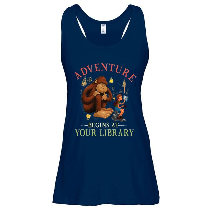 Adventure Begins At Your Library Summer Reading 2024 Ladies Essential Flowy Tank