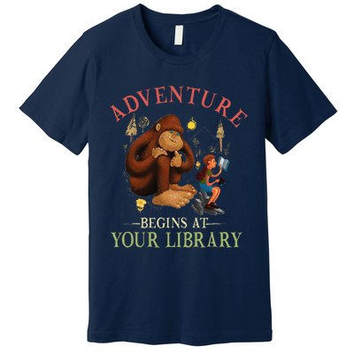 Adventure Begins At Your Library Summer Reading 2024 Premium T-Shirt