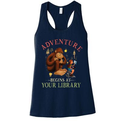 Adventure Begins At Your Library Summer Reading 2024 Women's Racerback Tank