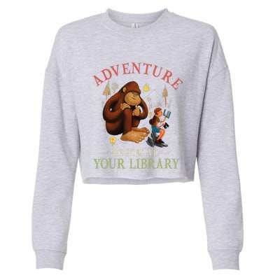 Adventure Begins At Your Library Summer Reading 2024 Cropped Pullover Crew