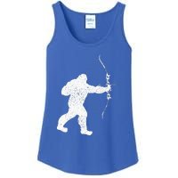 Archery Bowman Archer Bowhunter Arrow Bigfoot Legend Ladies Essential Tank