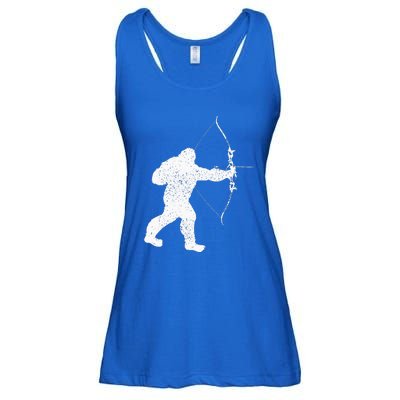 Archery Bowman Archer Bowhunter Arrow Bigfoot Legend Ladies Essential Flowy Tank