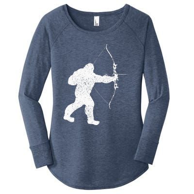 Archery Bowman Archer Bowhunter Arrow Bigfoot Legend Women's Perfect Tri Tunic Long Sleeve Shirt