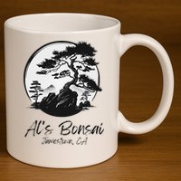 Al's Bonsai 11oz C Handle Ceramic Mug