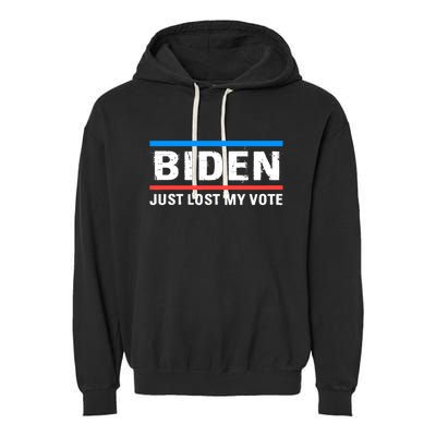 Anti Biden Anti Joe Biden Cancel Joe Biden Garment-Dyed Fleece Hoodie