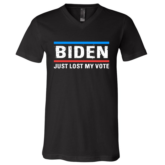 Anti Biden Anti Joe Biden Cancel Joe Biden V-Neck T-Shirt