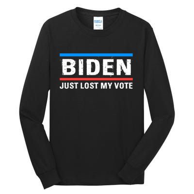 Anti Biden Anti Joe Biden Cancel Joe Biden Tall Long Sleeve T-Shirt