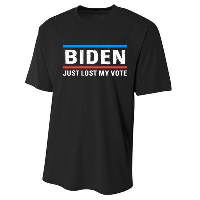 Anti Biden Anti Joe Biden Cancel Joe Biden Performance Sprint T-Shirt