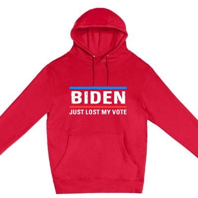 Anti Biden Anti Joe Biden Cancel Joe Biden Premium Pullover Hoodie