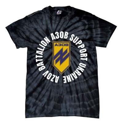 Azov Battalion A30B Support Ukraine I Stand With Ukraine Tie-Dye T-Shirt