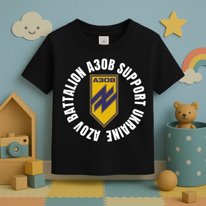 Azov Battalion A30B Support Ukraine I Stand With Ukraine Toddler T-Shirt