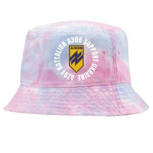 Azov Battalion A30B Support Ukraine I Stand With Ukraine Tie-Dyed Bucket Hat