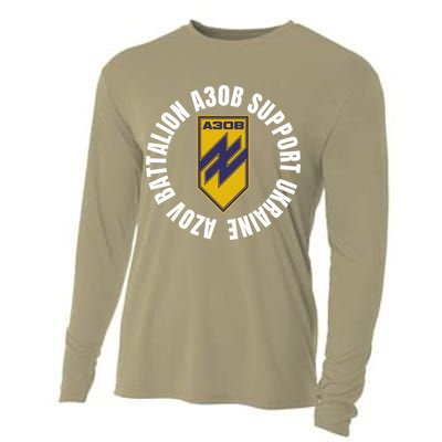 Azov Battalion A30B Support Ukraine I Stand With Ukraine Cooling Performance Long Sleeve Crew