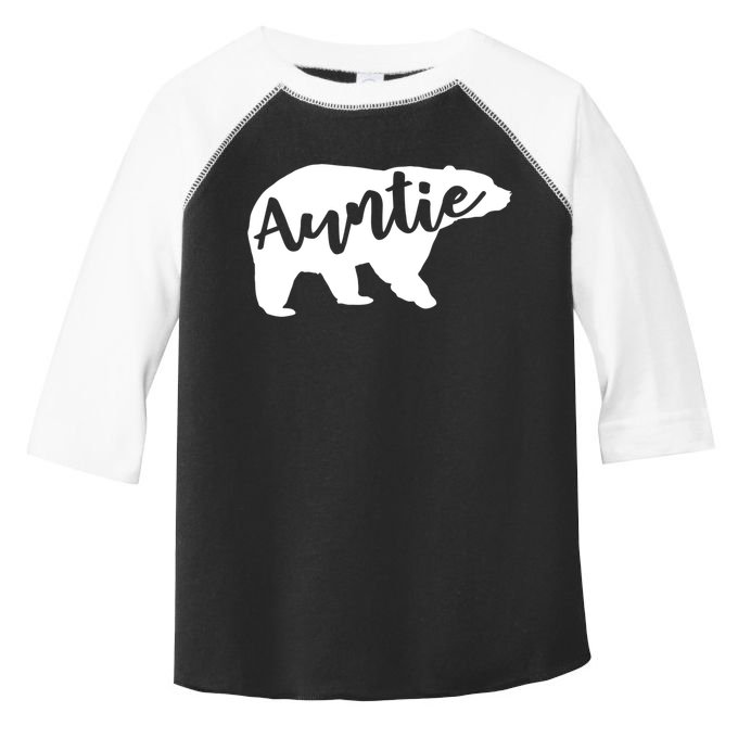Auntie Bear Aunt Life Camping Cool Gift Toddler Fine Jersey T-Shirt