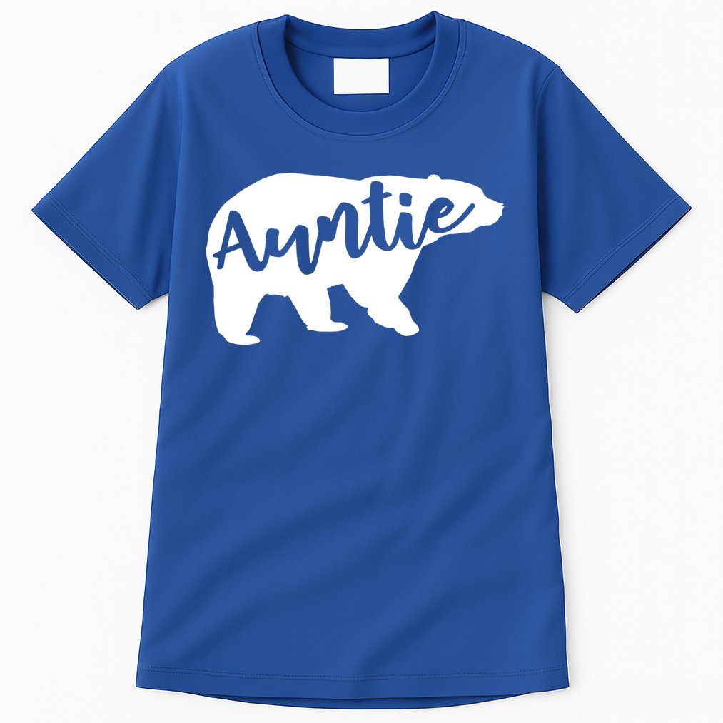 Auntie Bear Aunt Life Camping Cool Gift Tall T-Shirt