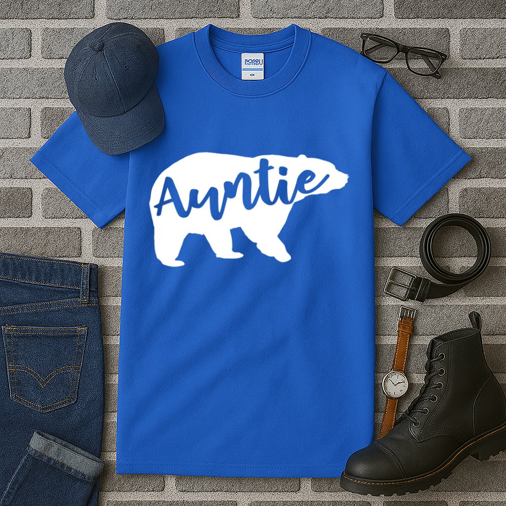 Auntie Bear Aunt Life Camping Cool Gift Tall T-Shirt