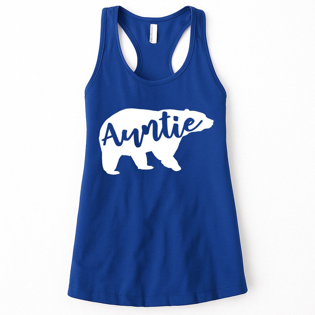 Auntie Bear Aunt Life Camping Cool Gift Womens Tank Top
