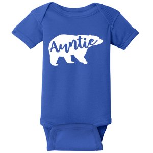 Auntie Bear Aunt Life Camping Cool Gift Baby Bodysuit