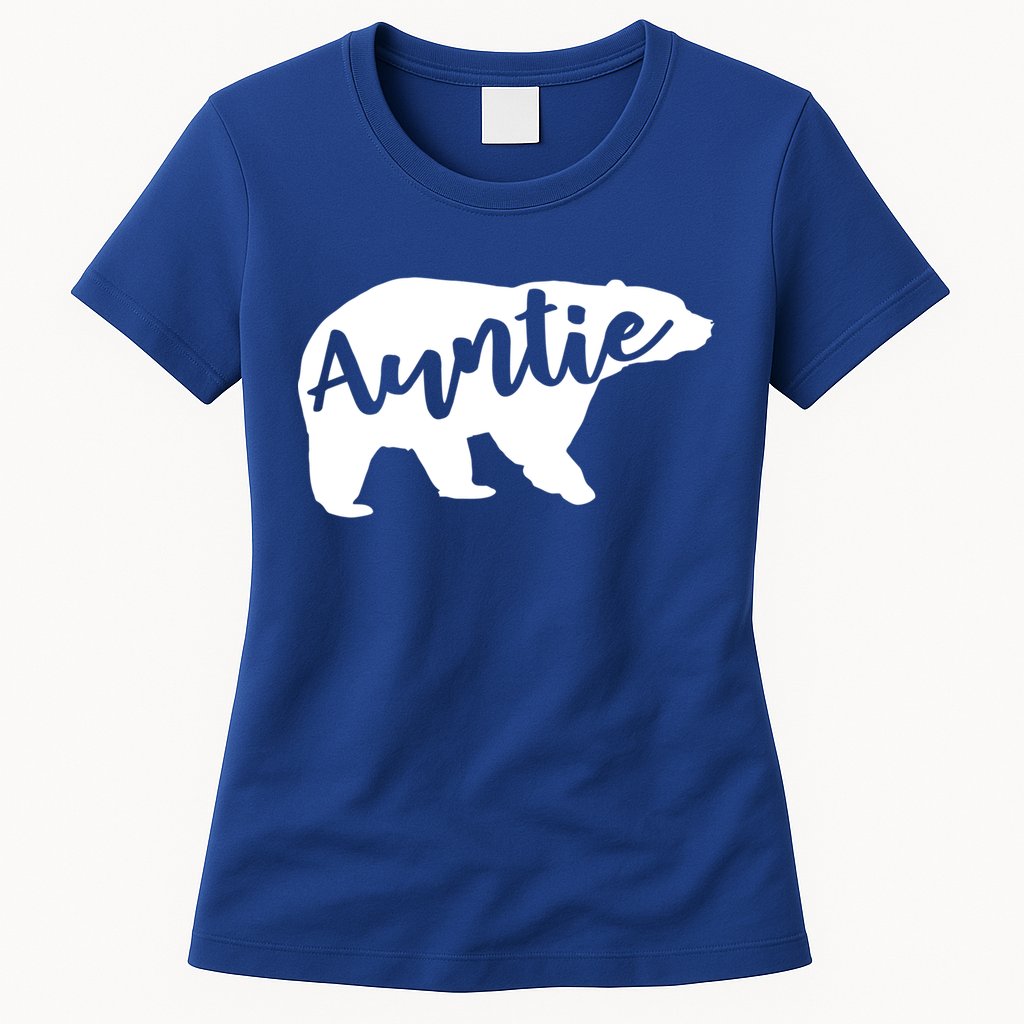 Auntie Bear Aunt Life Camping Cool Gift Womens T-Shirt