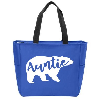 Auntie Bear Aunt Life Camping Cool Gift Zip Tote Bag