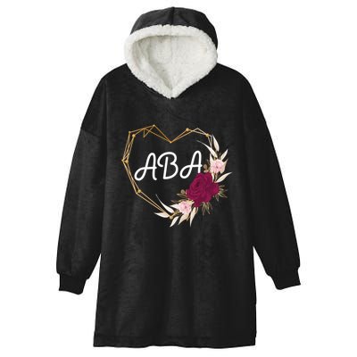 Applied Behavior Analysis Aba Squad Behaviors Team Analyst Gift Hooded Wearable Blanket