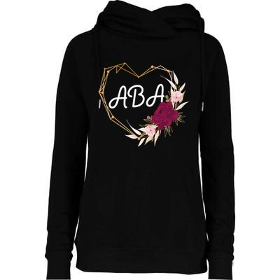Applied Behavior Analysis Aba Squad Behaviors Team Analyst Gift Womens Funnel Neck Pullover Hood