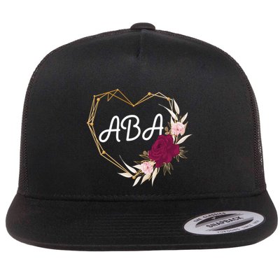 Applied Behavior Analysis Aba Squad Behaviors Team Analyst Gift Flatbill Hat