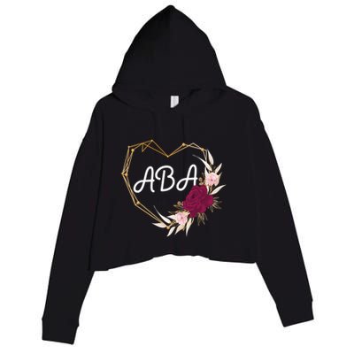 Applied Behavior Analysis Aba Squad Behaviors Team Analyst Gift Crop Fleece Hoodie