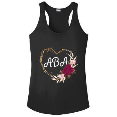 Applied Behavior Analysis Aba Squad Behaviors Team Analyst Gift Ladies PosiCharge Competitor Racerback Tank