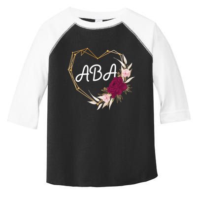 Applied Behavior Analysis Aba Squad Behaviors Team Analyst Gift Toddler Fine Jersey T-Shirt