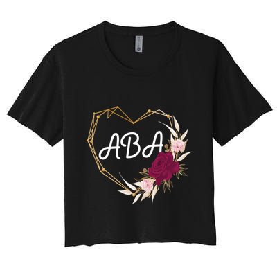 Applied Behavior Analysis Aba Squad Behaviors Team Analyst Gift Crop Top
