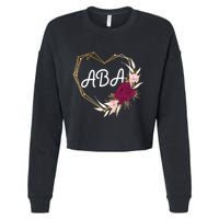 Applied Behavior Analysis Aba Squad Behaviors Team Analyst Gift Cropped Pullover Crew