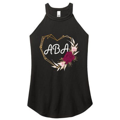 Applied Behavior Analysis Aba Squad Behaviors Team Analyst Gift Women's Perfect Tri Rocker Tank