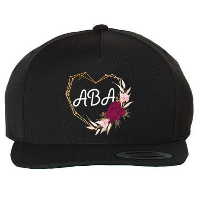 Applied Behavior Analysis Aba Squad Behaviors Team Analyst Gift Wool Snapback Cap