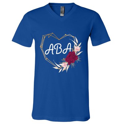 Applied Behavior Analysis Aba Squad Behaviors Team Analyst Gift V-Neck T-Shirt